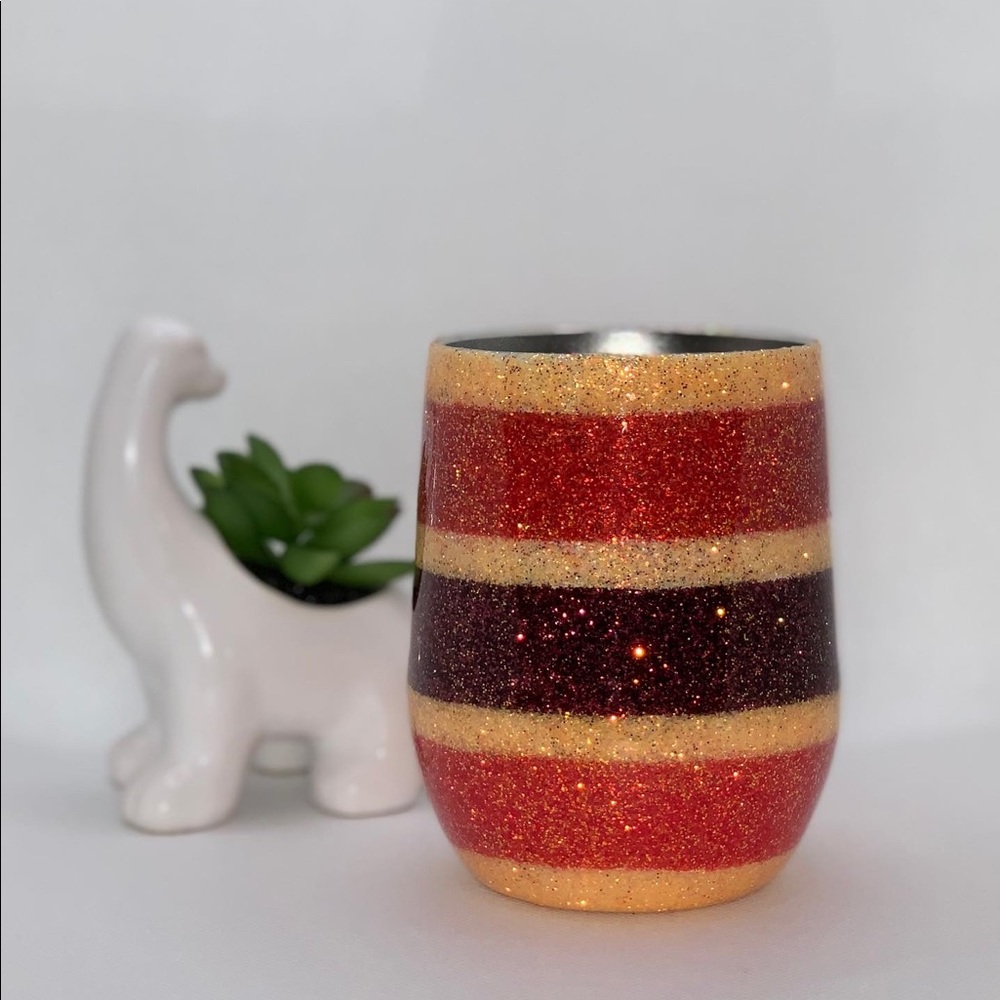Custom Glitter Wine Tumbler